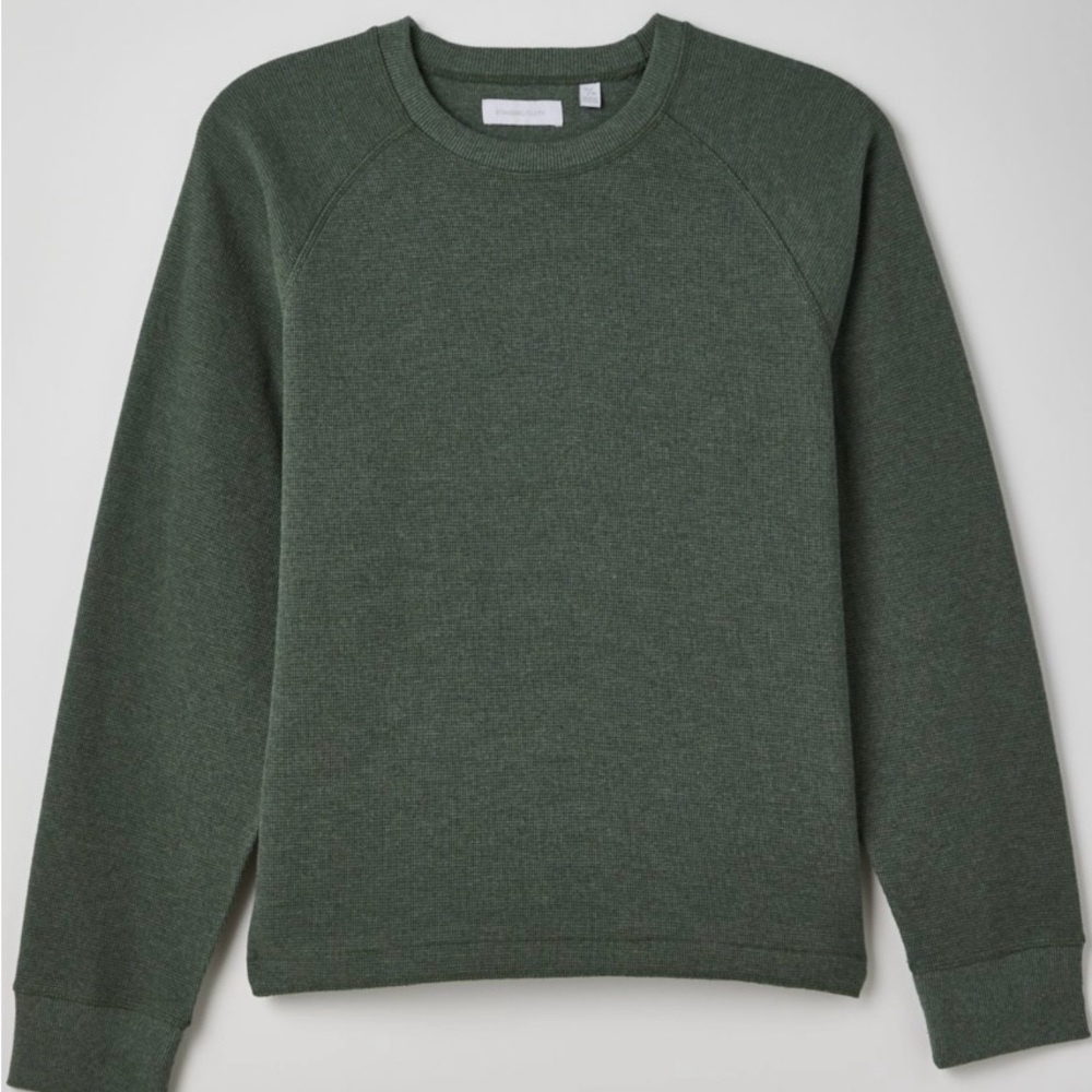 Green thermal sweatshirt